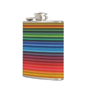 カラフルストライプ フラスク (左)