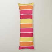 カラフルストライプ ボディピロー (裏面 (縦))