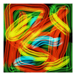 カラフルストライプ ポスター