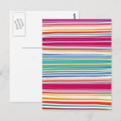 カラフルストライプ ポストカード (正面/裏面)