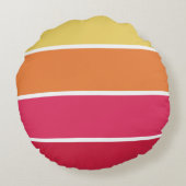 カラフルストライプ ラウンドクッション (裏面)