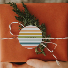 カラフルストライプ ラウンドシール