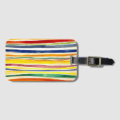 カラフルストライプ ラゲッジタグ (正面横)