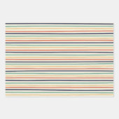 カラフルストライプ ラッピングペーパーシート (正面2)