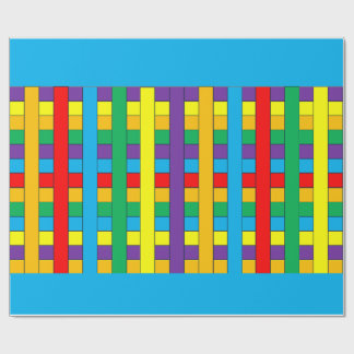 カラフルストライプ ラッピングペーパー