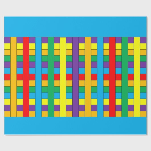 カラフルストライプ ラッピングペーパー (フラット)