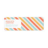 カラフルストライプ ラベル (正面)