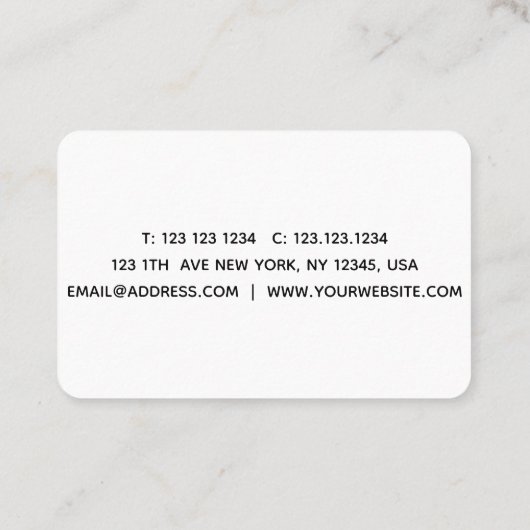 カラフルストライプ 名刺 (裏面)