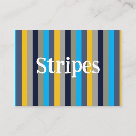 カラフルストライプ 名刺 (正面)