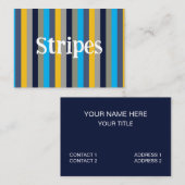 カラフルストライプ 名刺 (正面/裏面)