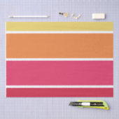 カラフルストライプ 薄葉紙 (クラフト)