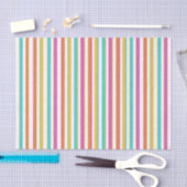 カラフルストライプ 薄葉紙 (クラフト)