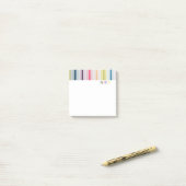 カラフルストライプPost-It ポストイット (デスク上)