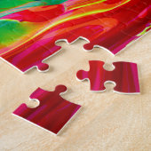 カラフルストロ絵を描ーク配合ジグソーパズル ジグソーパズル (側面)