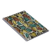 カラフルスネークスキン：シームレスデザイン。 ノートブック (右側)