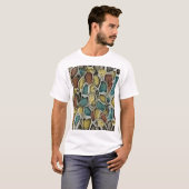 カラフルスネークスキン:シームレスデザイン。 Tシャツ (正面フル)