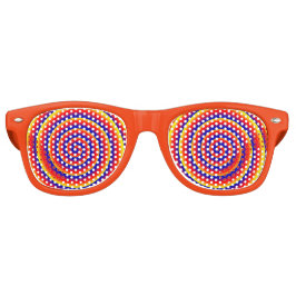 カラフルスパイラル催眠光学イリュージョン面白グッズ レトロサングラス
