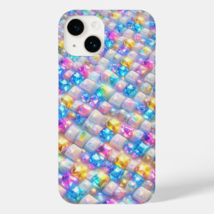 カラフルスパークリングジェムストーン モザイク ラグジュアリー ダイヤモンド Case-Mate iPhone 14ケース