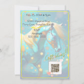 カラフルスピリットポニー27歳誕生日招待状 招待状 (裏面)