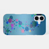 カラフルスポット iPhone 16ケース (裏面横)