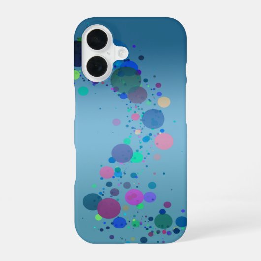 カラフルスポット iPhone 16ケース (裏面)