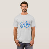 カラフルスマイルタイポグラフィTシャツ Tシャツ (正面フル)