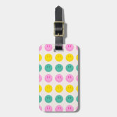 カラフルスマイル絵文字ラゲージタグ ラゲッジタグ (正面縦)