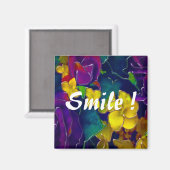 カラフルスマイル マグネット (正面/裏面)