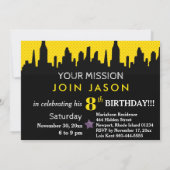 *~*カラフルスーパーヘロス子供の誕生日パーティー 招待状 (裏面)