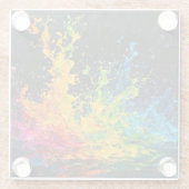 カラフルス絵を描プ ガラスコースター (裏面)