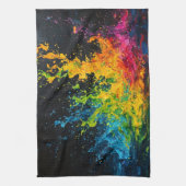 カラフルス絵を描プ キッチンタオル (縦)