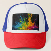 カラフルス絵を描プ キャップ (正面)