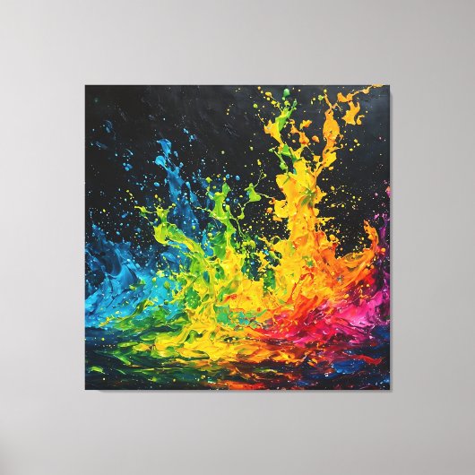 カラフルス絵を描プ キャンバスプリント (正面)