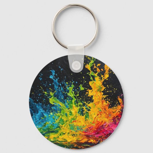 カラフルス絵を描プ キーホルダー (正面)