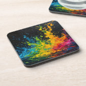 カラフルス絵を描プ コースター (左側)