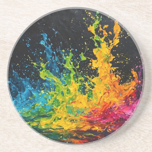 カラフルス絵を描プ コースター (正面)