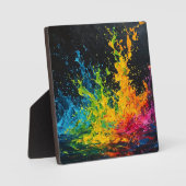 カラフルス絵を描プ フォトプラーク (正面)