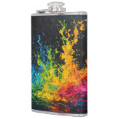 カラフルス絵を描プ フラスク (左)