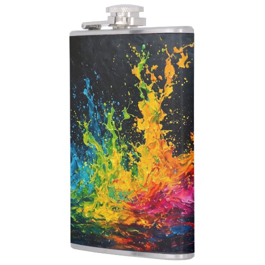 カラフルス絵を描プ フラスク (左)