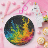 カラフルス絵を描プ ペーパープレート (パーティー)