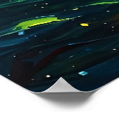 カラフルス絵を描プ ポスター (角)