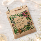 カラフルス芸術的ジチブライダルシャワー フェイバーバッグ (クリップ留めされた状態)