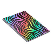 カラフルゼブラ印刷 ノートブック (右側)