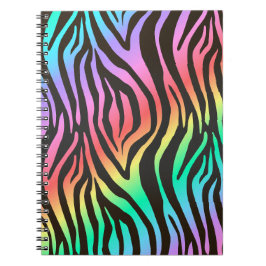 カラフルゼブラ印刷 ノートブック