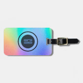 カラフルソフトカラーbland背景荷物タグ ラゲッジタグ (正面横)