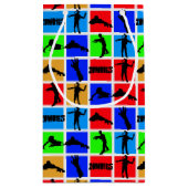 カラフルゾンビ模様 スモールペーパーバッグ (裏面)