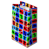 カラフルゾンビ模様 スモールペーパーバッグ (裏面アングル)