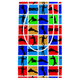 カラフルゾンビ模様 スモールペーパーバッグ