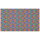 カラフルゾンビ模様 テーブルクロス (正面(横))