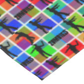 カラフルゾンビ模様 テーブルクロス (アングル)